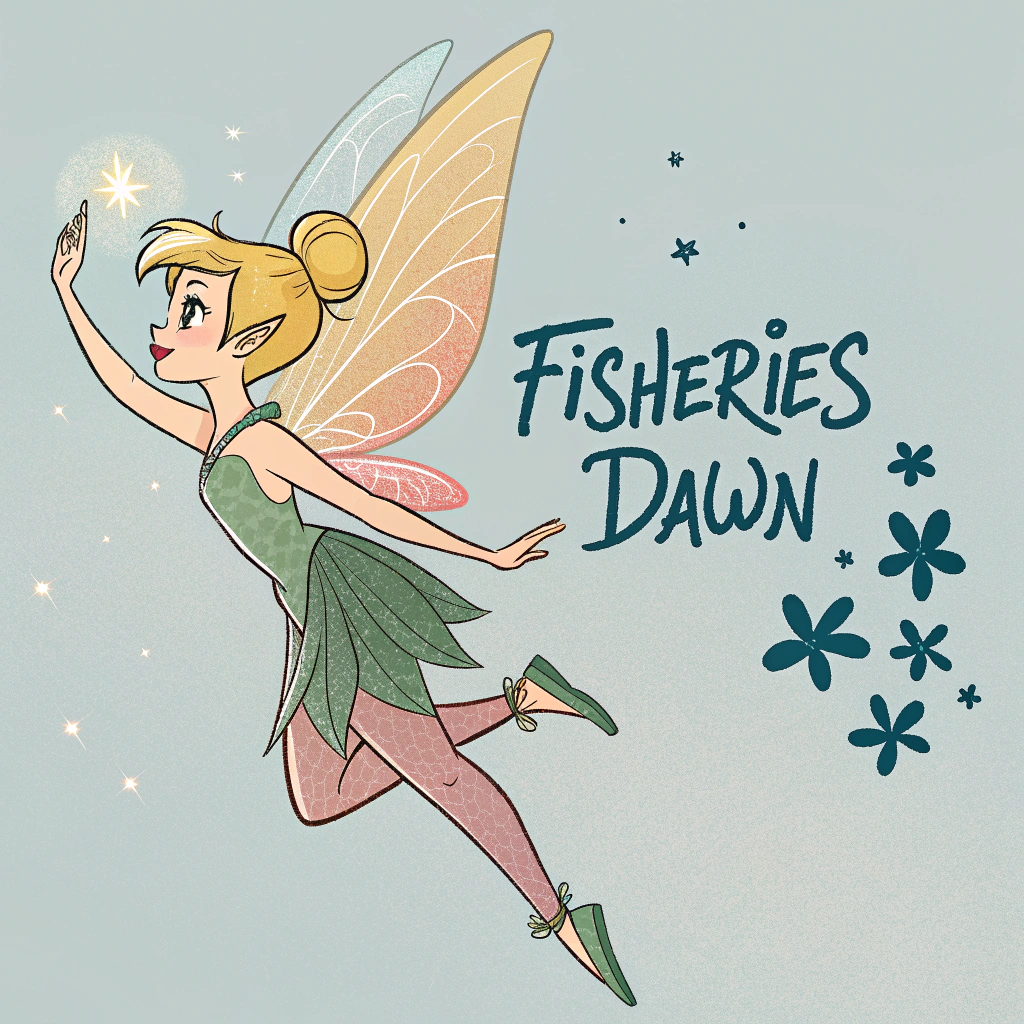 AI generated image by Red Panda AI: TINKER BELL 食魚旦