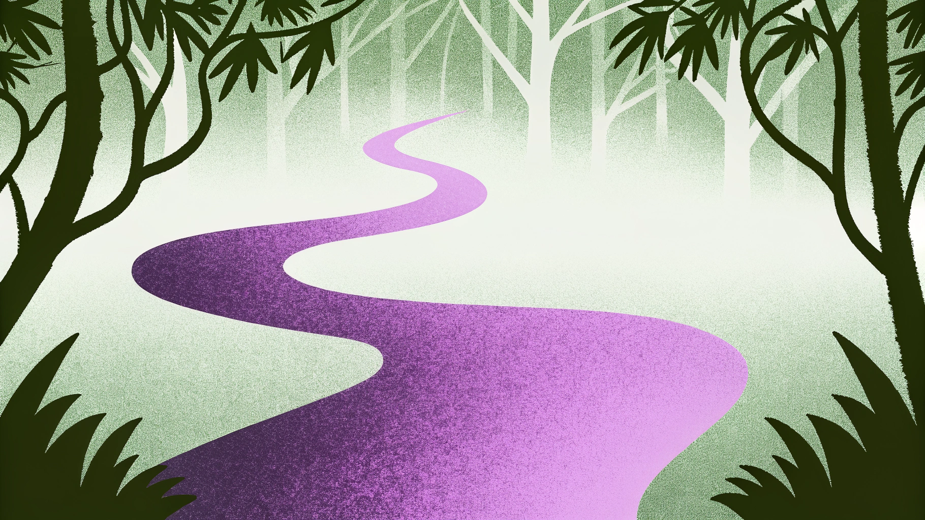 AI generated image by Red Panda AI: camino negro que se pierde