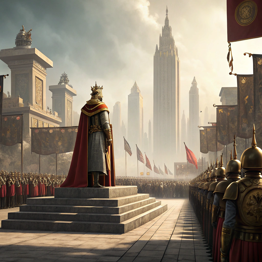 AI generated image by Red Panda AI: The Emperors final triumph