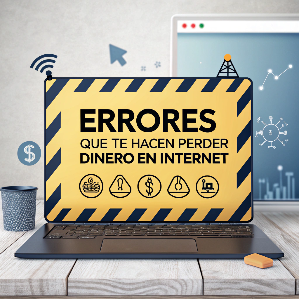 AI generated image by Red Panda AI: ERRORES QUE TE HACEN PERDER DINERO EN INTERNET
