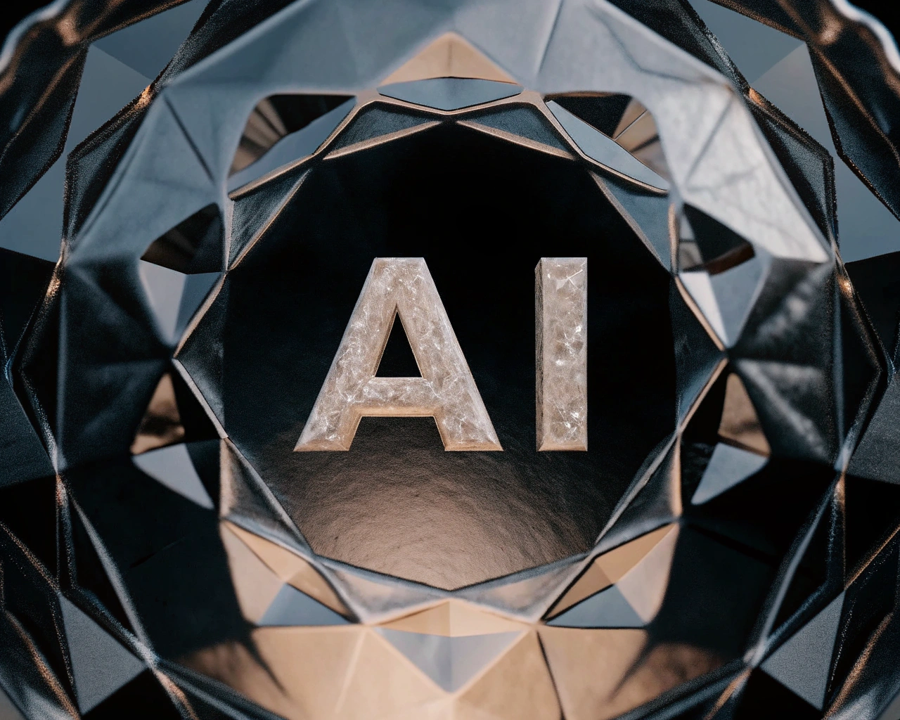 AI generated image by Red Panda AI: Create a stunning logo featuring the letters "Ai" designed in a 3D crystal form. The logo should showcase intricate facets and reflections that mimic real crystal, with a shimmering effect and a color palette of blues and silvers. The background should be a soft gradient to emphasize the crystal's glow. Ensure the composition is balanced and eye-catching, perfect for a technology brand. (flux-schnell)