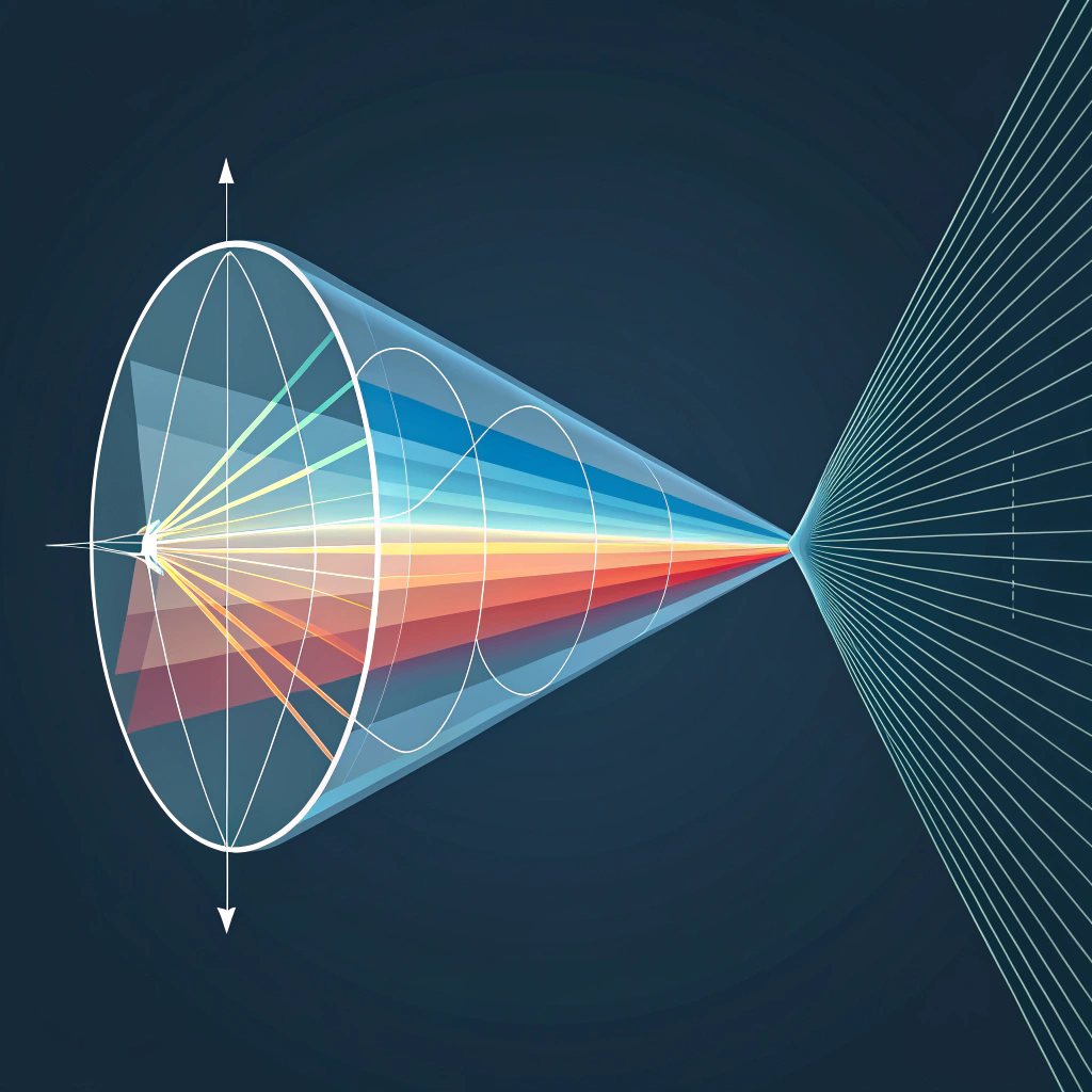 AI generated image by FLUX.1-schnell: Total internal reflection 