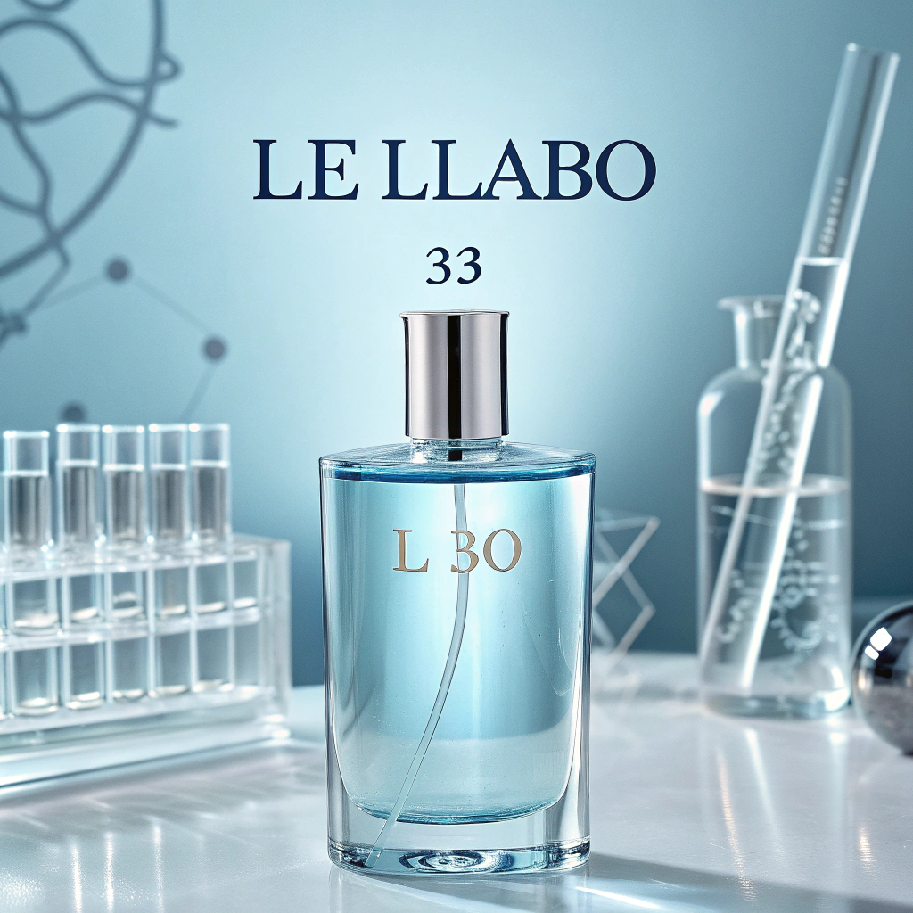 AI generated image by Red Panda AI: 幫我做一張LE LLABO 實驗室香水 33號的廣告