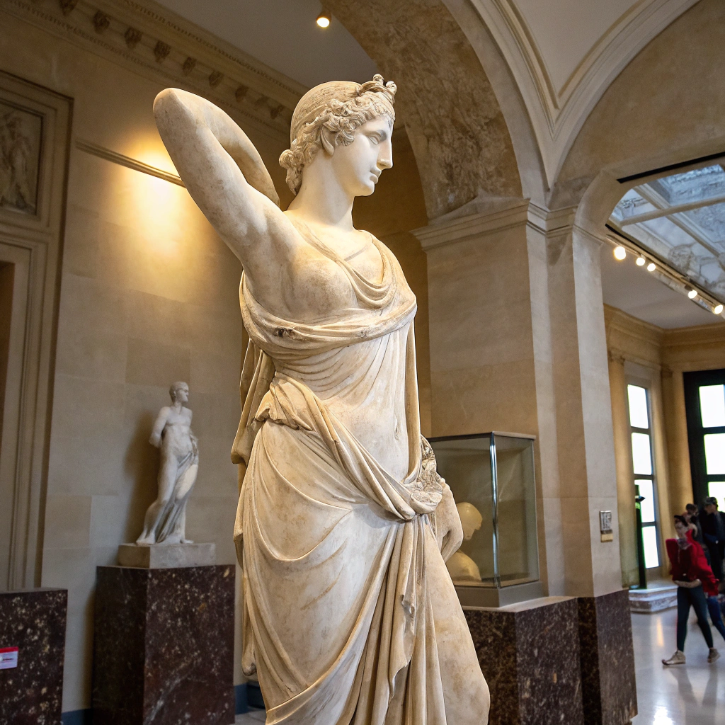 AI generated image by Red Panda AI: La Vénus de Milo avec 2 bras