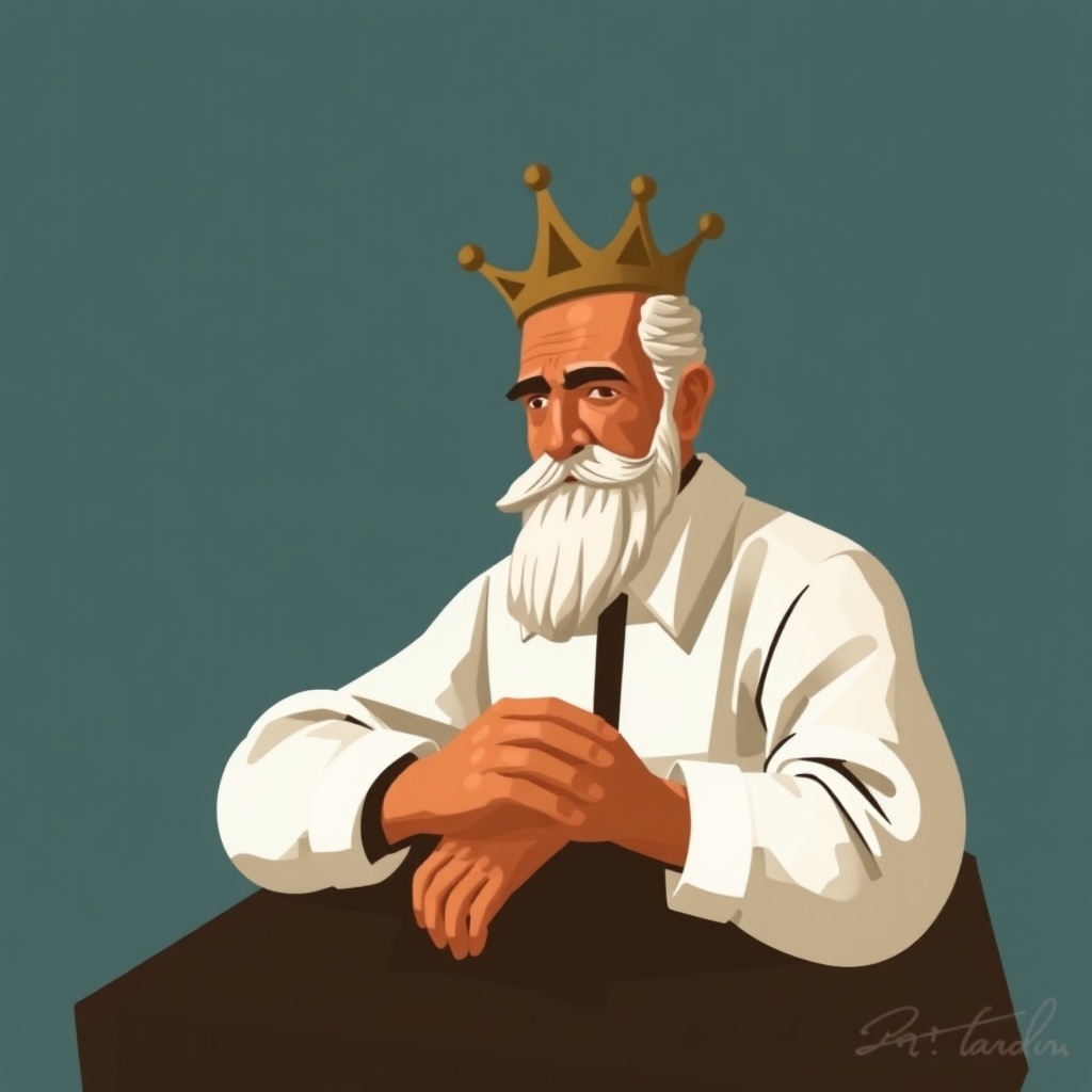 AI generated image by FLUX.1-schnell: caratula de José pardo y barreda