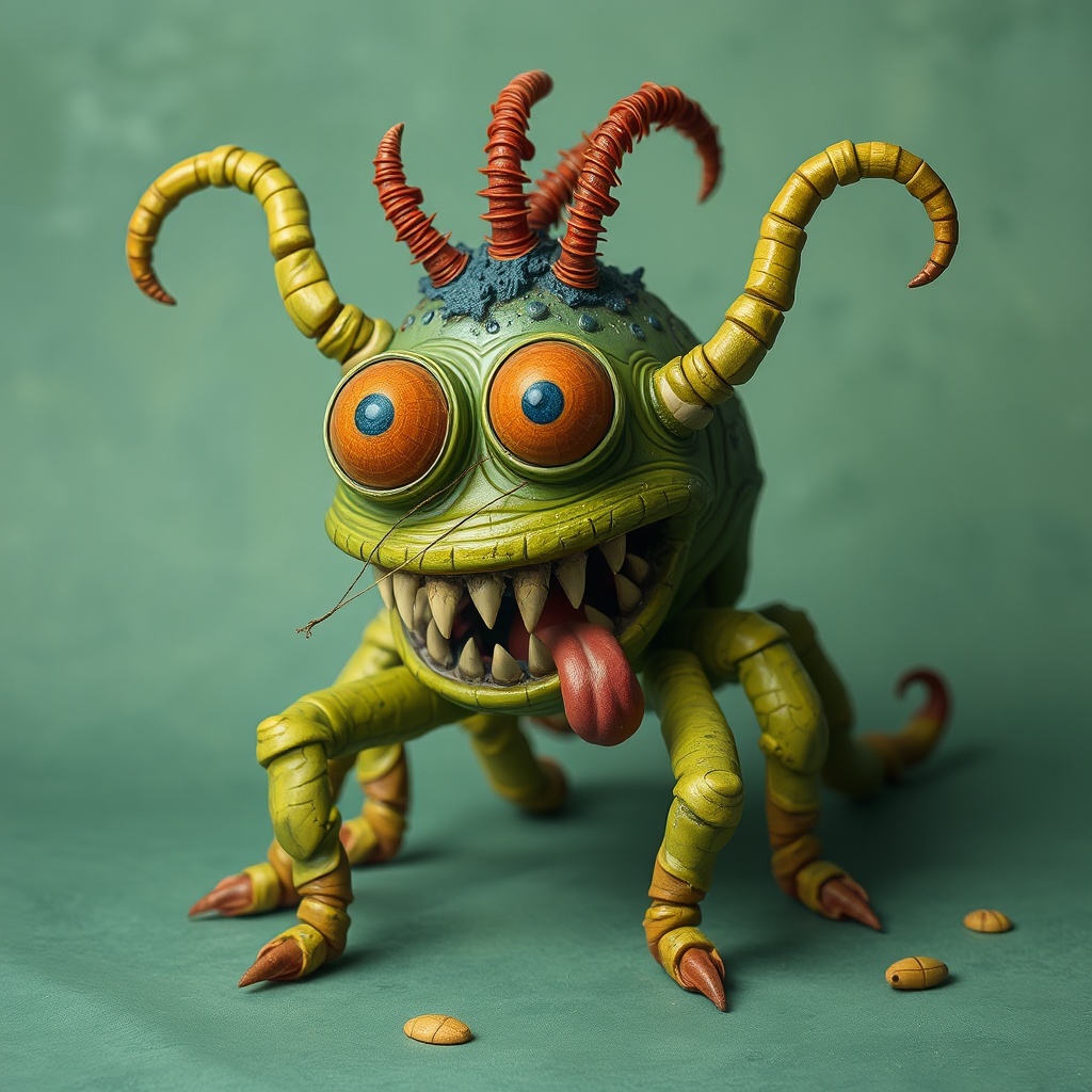 AI generated image by FLUX.1-schnell: crea un monstruo cangrejo