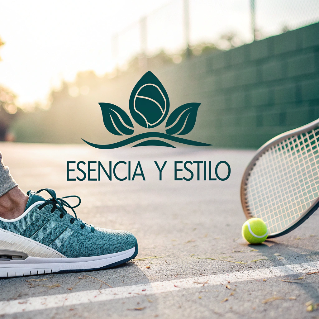AI generated image by Red Panda AI: Crear un logo para una tienda de tenis que se llama esencia y estilo, que no exactamentete tenga unos tenis algo súper creativo y original
