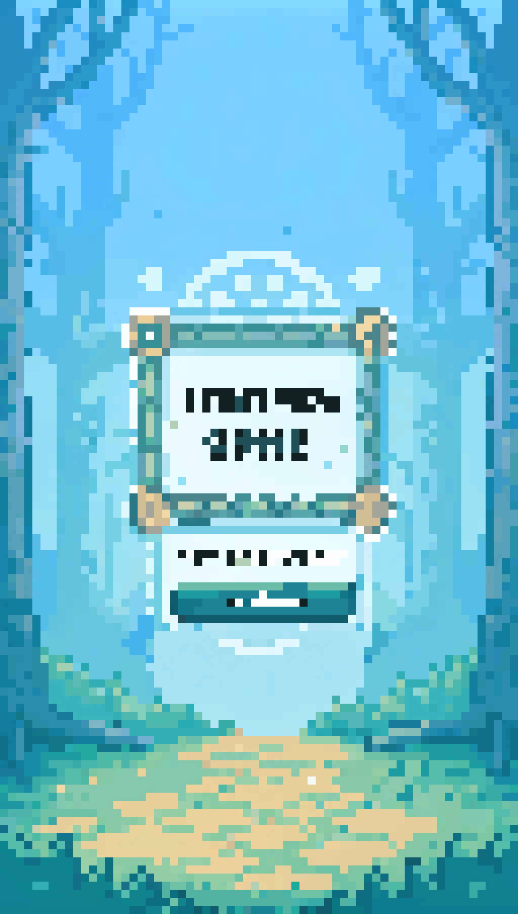AI generated image by Red Panda AI: A mobile game menu screen for a runic puzzle game