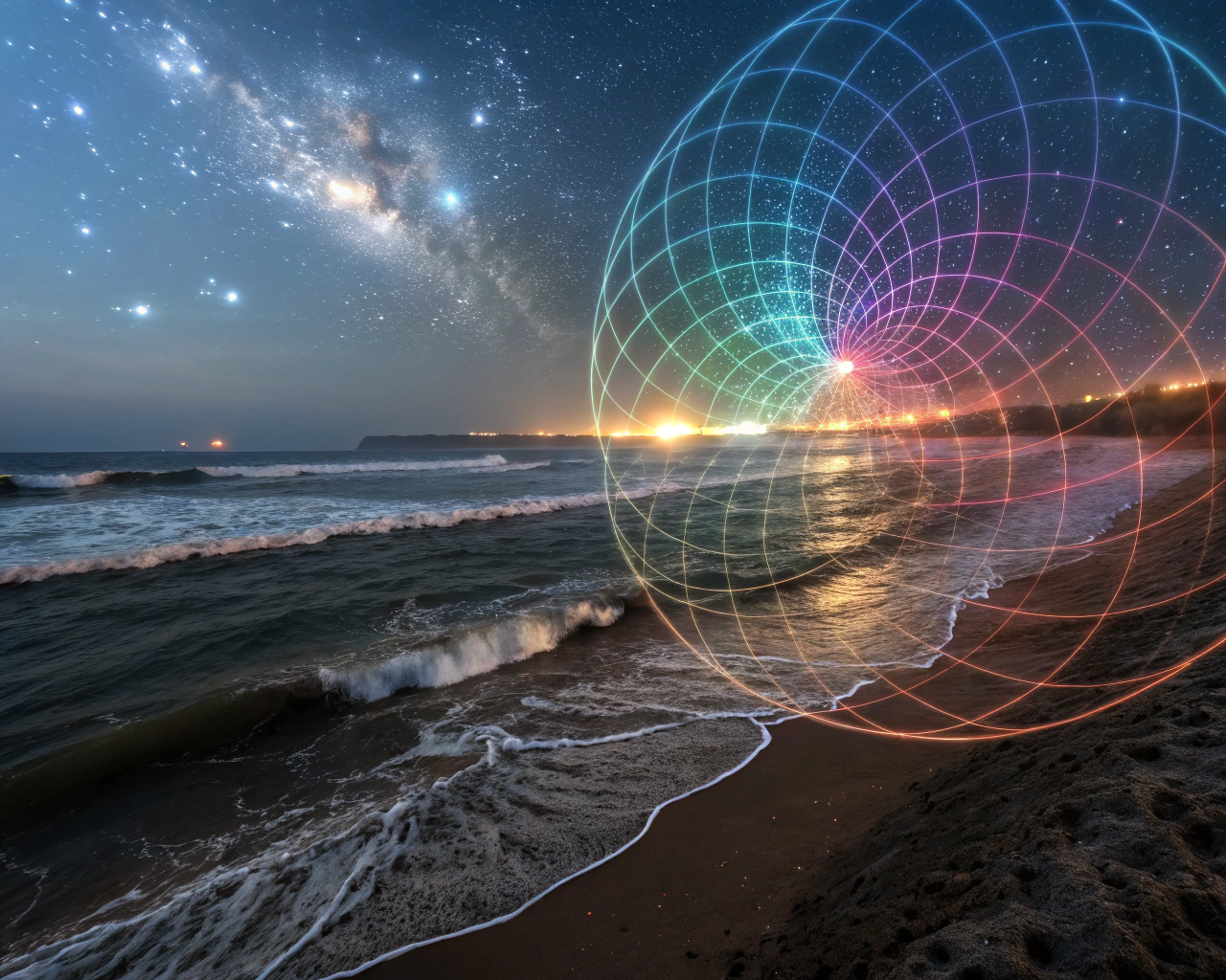 AI generated image by Red Panda AI: quantum field