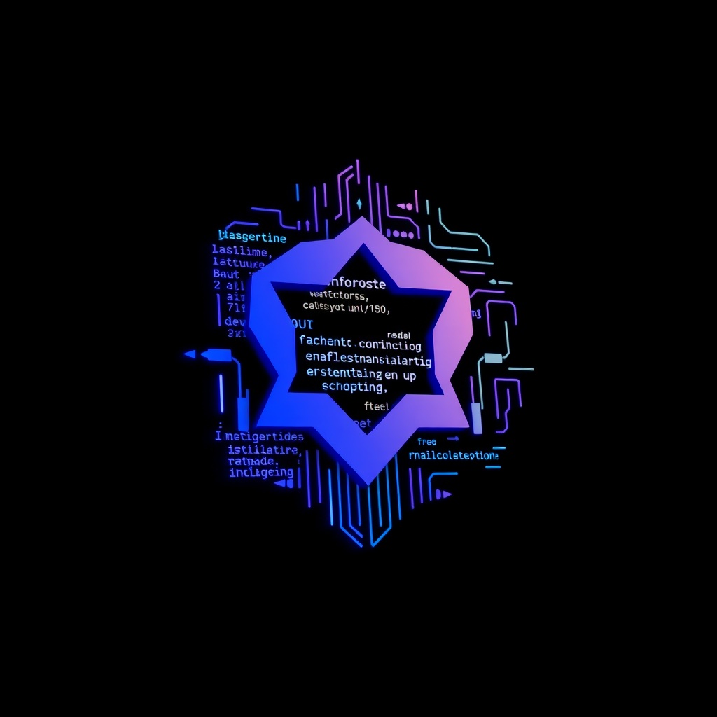 AI generated image by FLUX.1-schnell: design a logo about coding