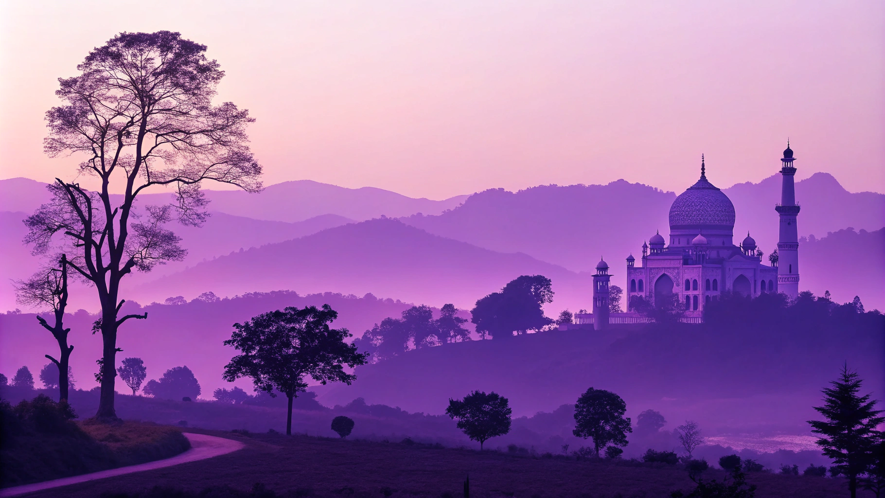 AI generated image by Red Panda AI: beautiful background for text, purple