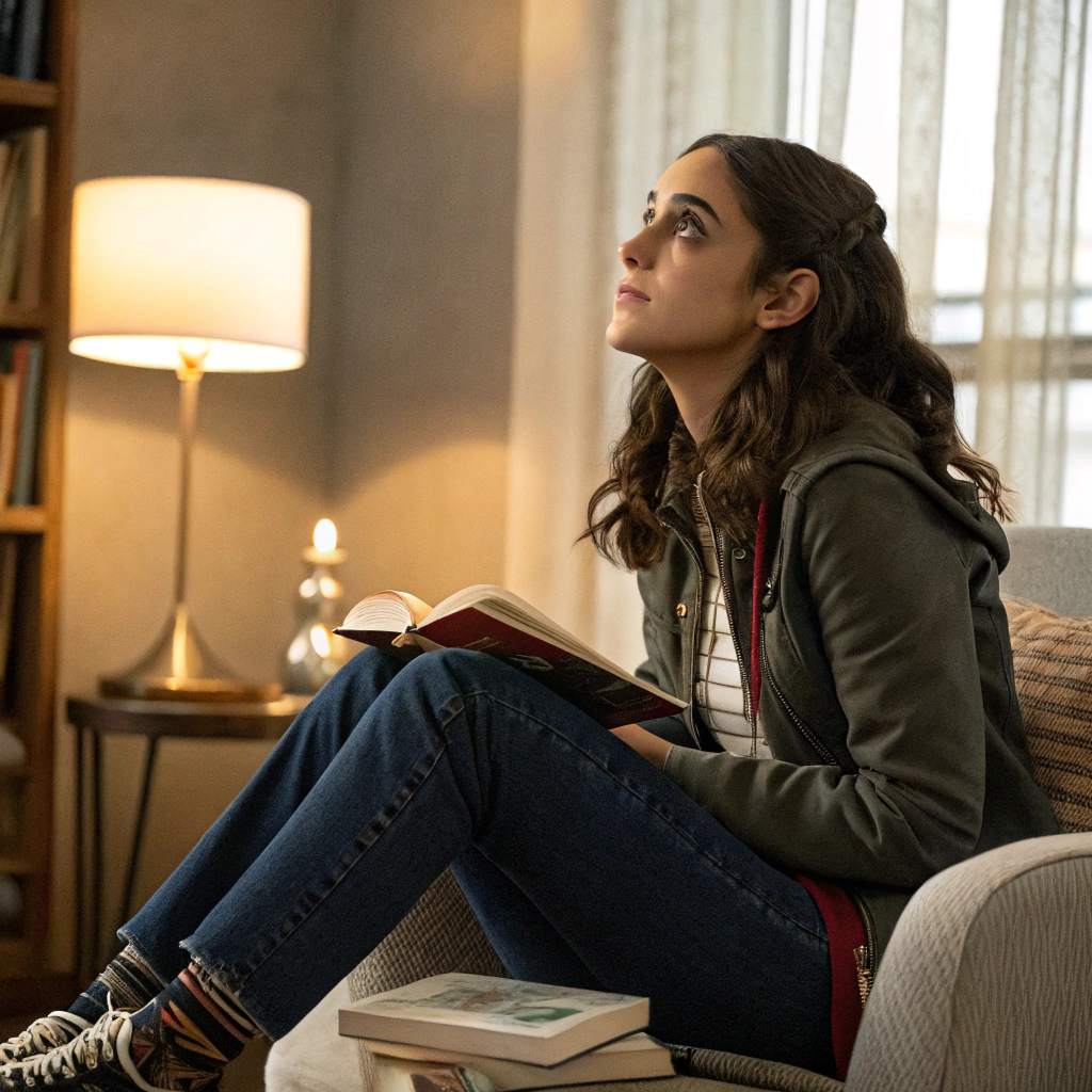 AI generated image by Red Panda AI: Una imagen de melibea de la celestina del siglo XXI