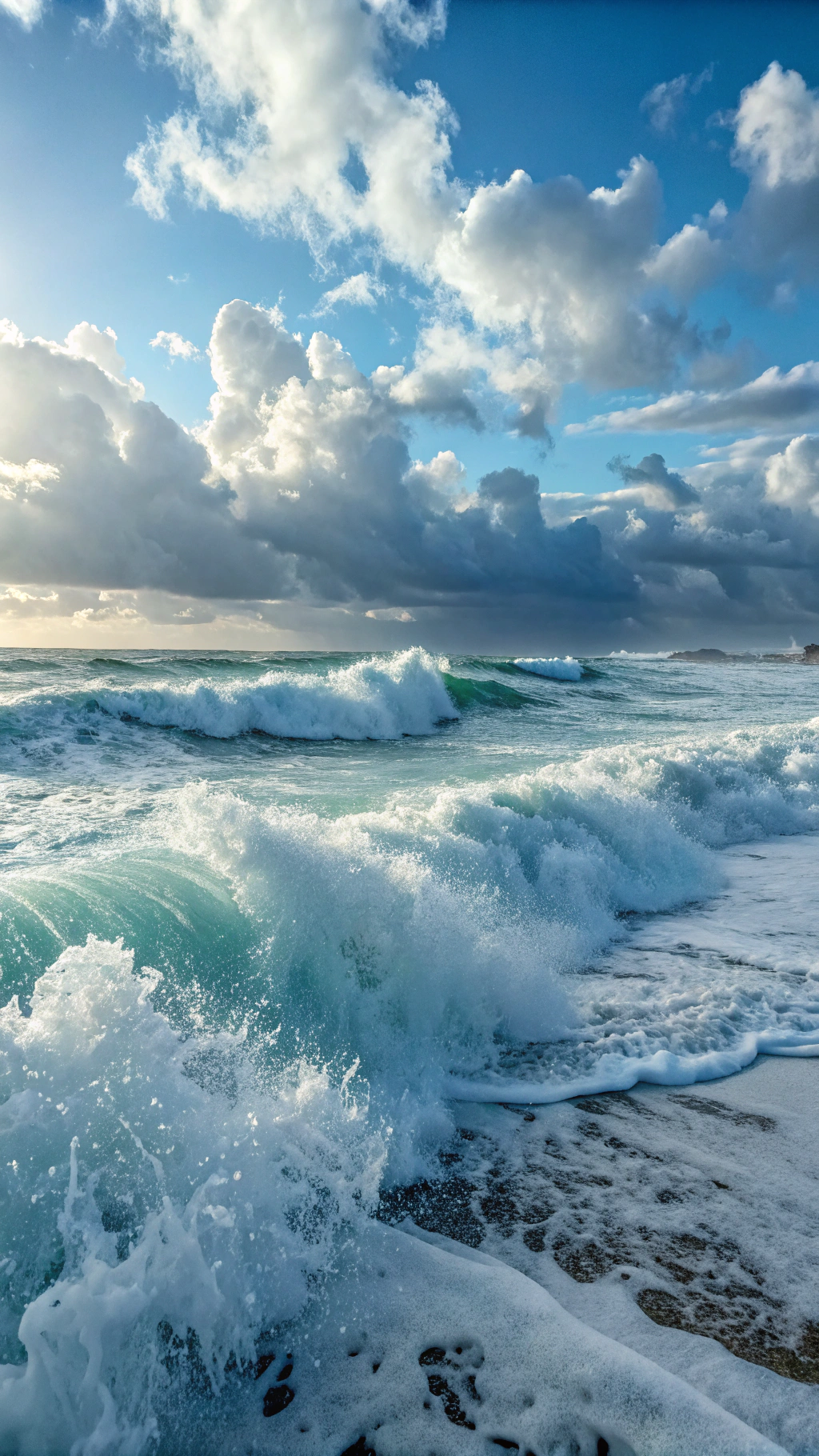 AI generated image by Red Panda AI: Olas de mar