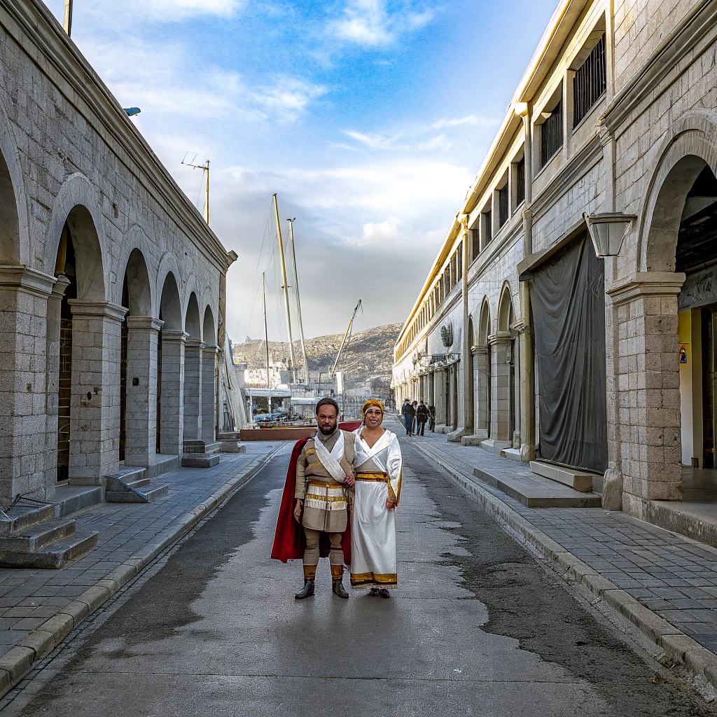 AI generated image by Red Panda AI: It is said that These, who is the leader of the Erektids, who lived in Izmir today, married the Amazon woman Smyrna and named her region, Izmir, after her husband. It is also said that the first form of the name Izmir came from here.