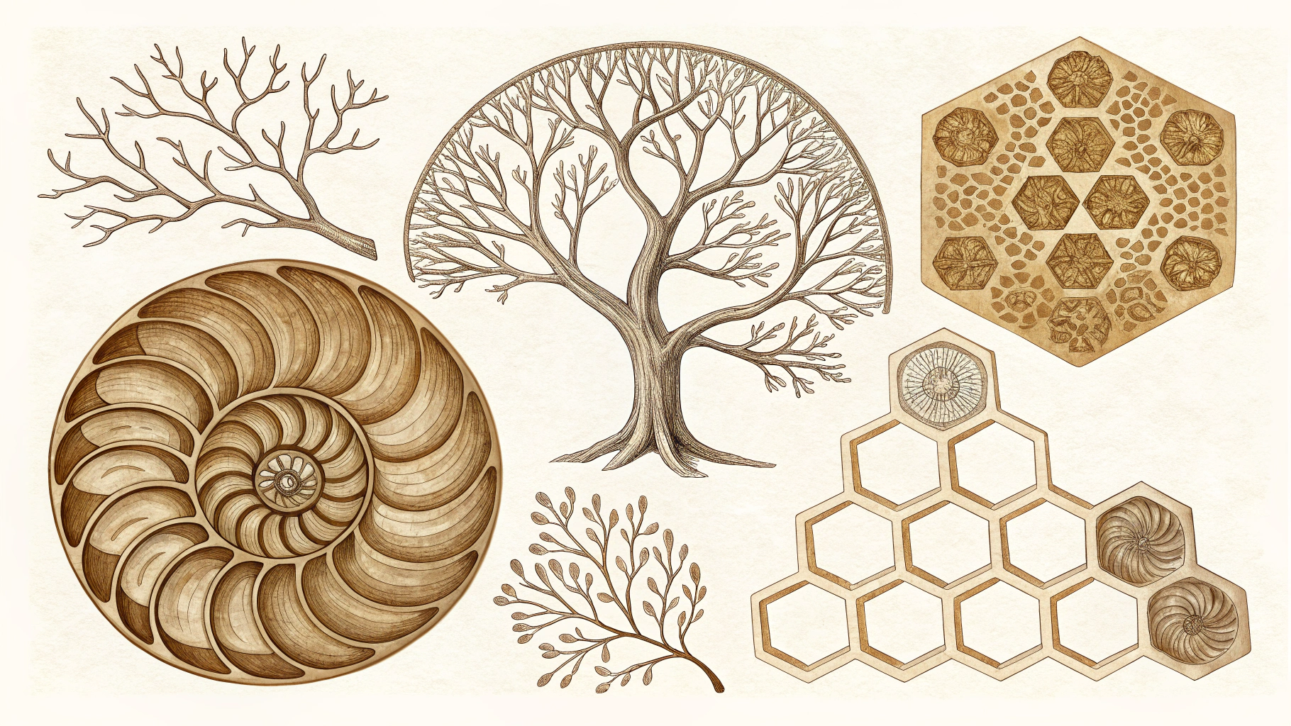 AI generated image by Red Panda AI: ancient patterns in nature