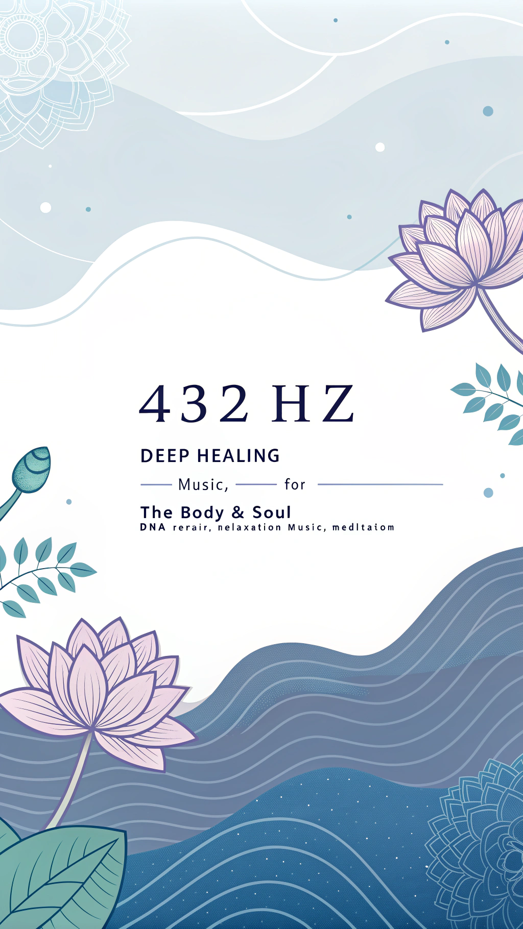 AI generated image by Red Panda AI: 432 Hz - Deep Healing Music for The Body & Soul - DNA Repair, Relaxation Music, Meditation Music