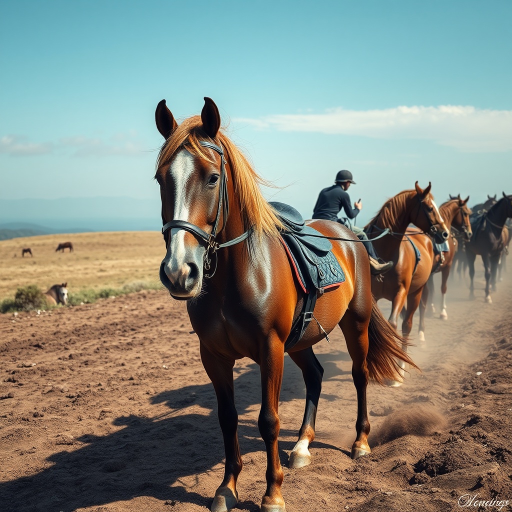 AI generated image by FLUX.1-schnell: HOURSE