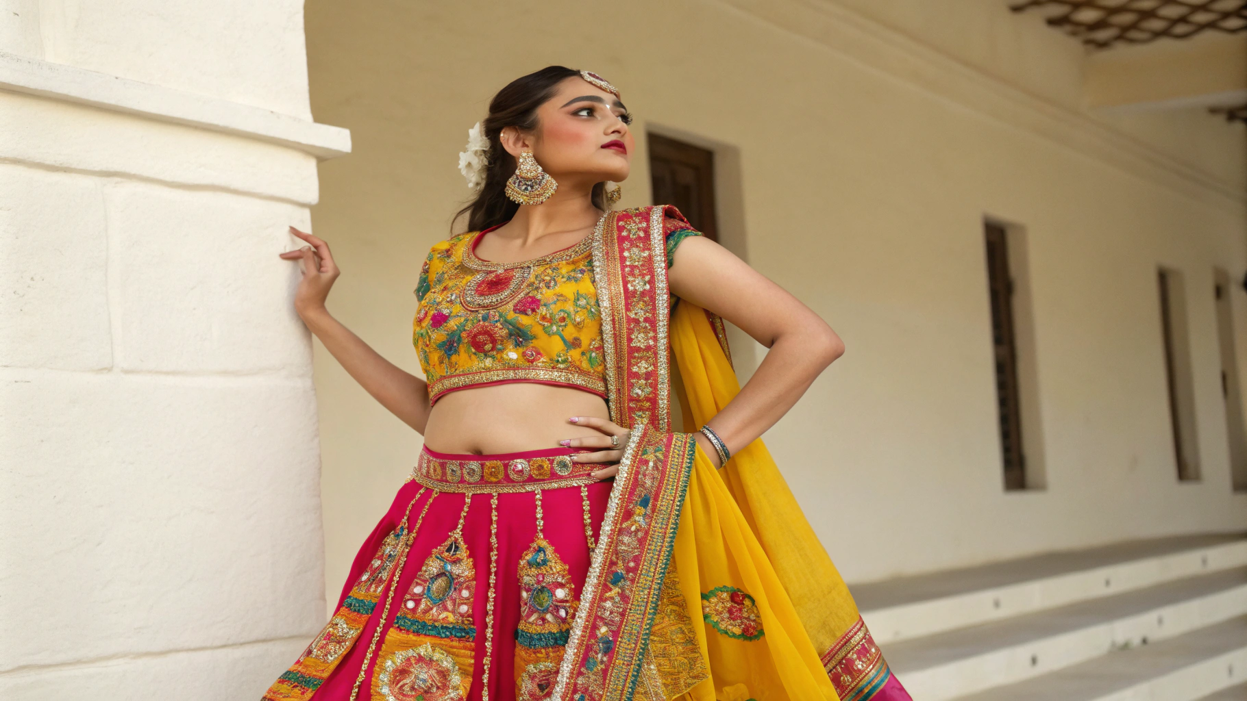 AI generated image by Red Panda AI: momo in a indian rajasthani style