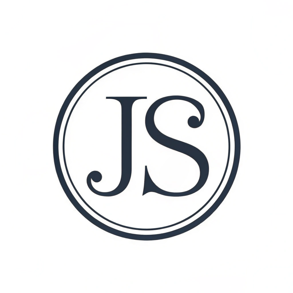 AI generated image by Red Panda AI: creame un logo con las letras "JS" estilo minimalista, que sea creativo.