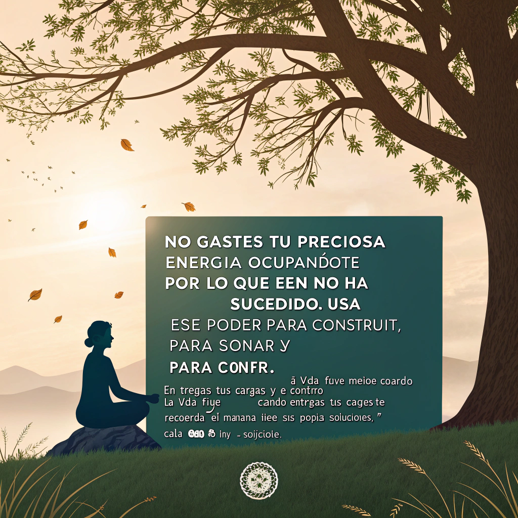 AI generated image by Red Panda AI: "No gastes tu preciosa energía preocupándote por lo que aún no ha sucedido. Usa ese poder para construir, para soñar y para confiar. La vida fluye mejor cuando entregas tus cargas y te concentras en el presente. Recuerda: el mañana tiene sus propias soluciones, y cada paso de hoy es suficiente."
Esto se relaciona con el consejo de Jesús en Mateo 6:34:
"Por lo tanto, no se angustien por el mañana, el cual tendrá sus propios afanes. Cada día tiene ya sus problemas."
Concéntrate en vivir plenamente cada momento con fe y esperanza.