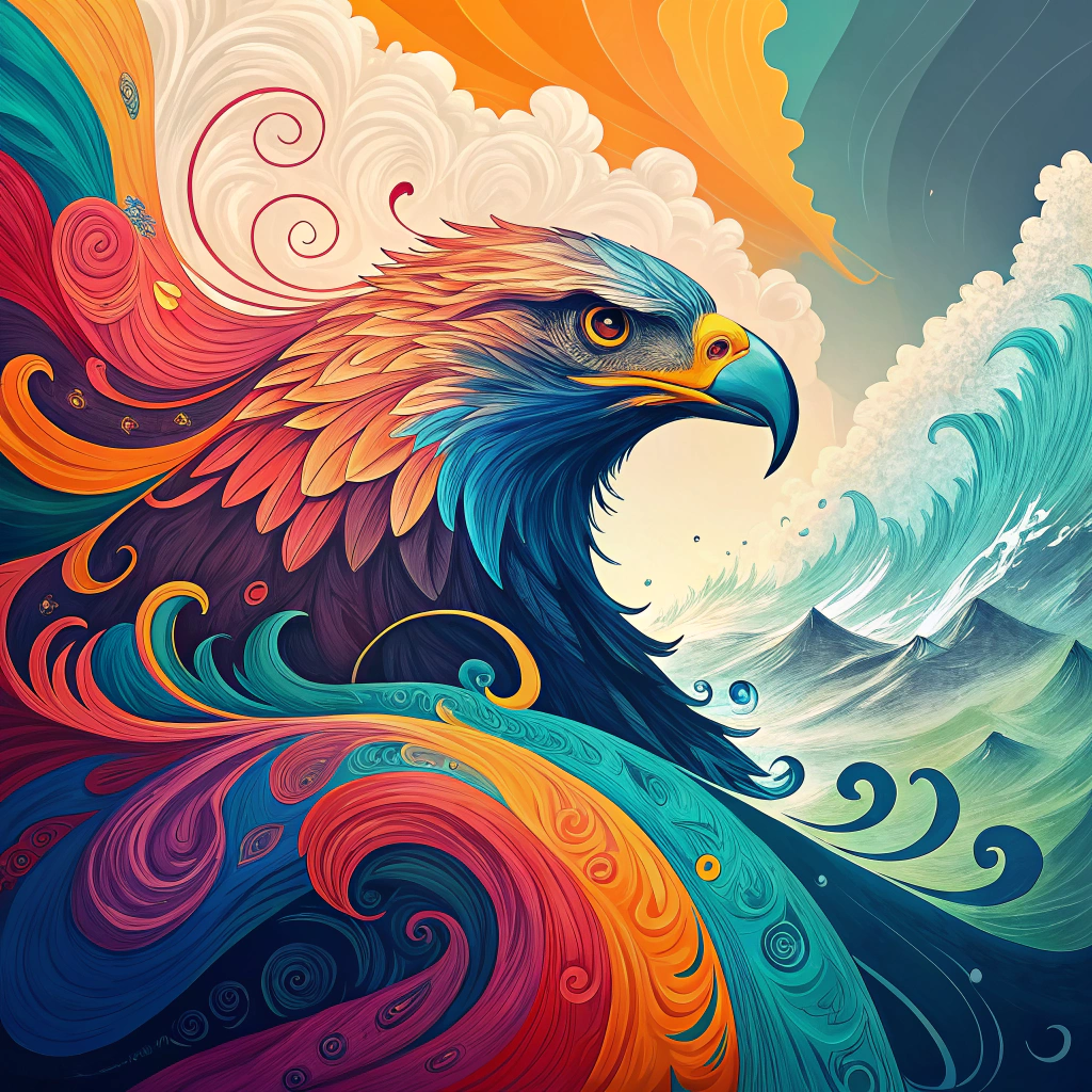 AI generated image by Red Panda AI: Haz un cuadro abstracto