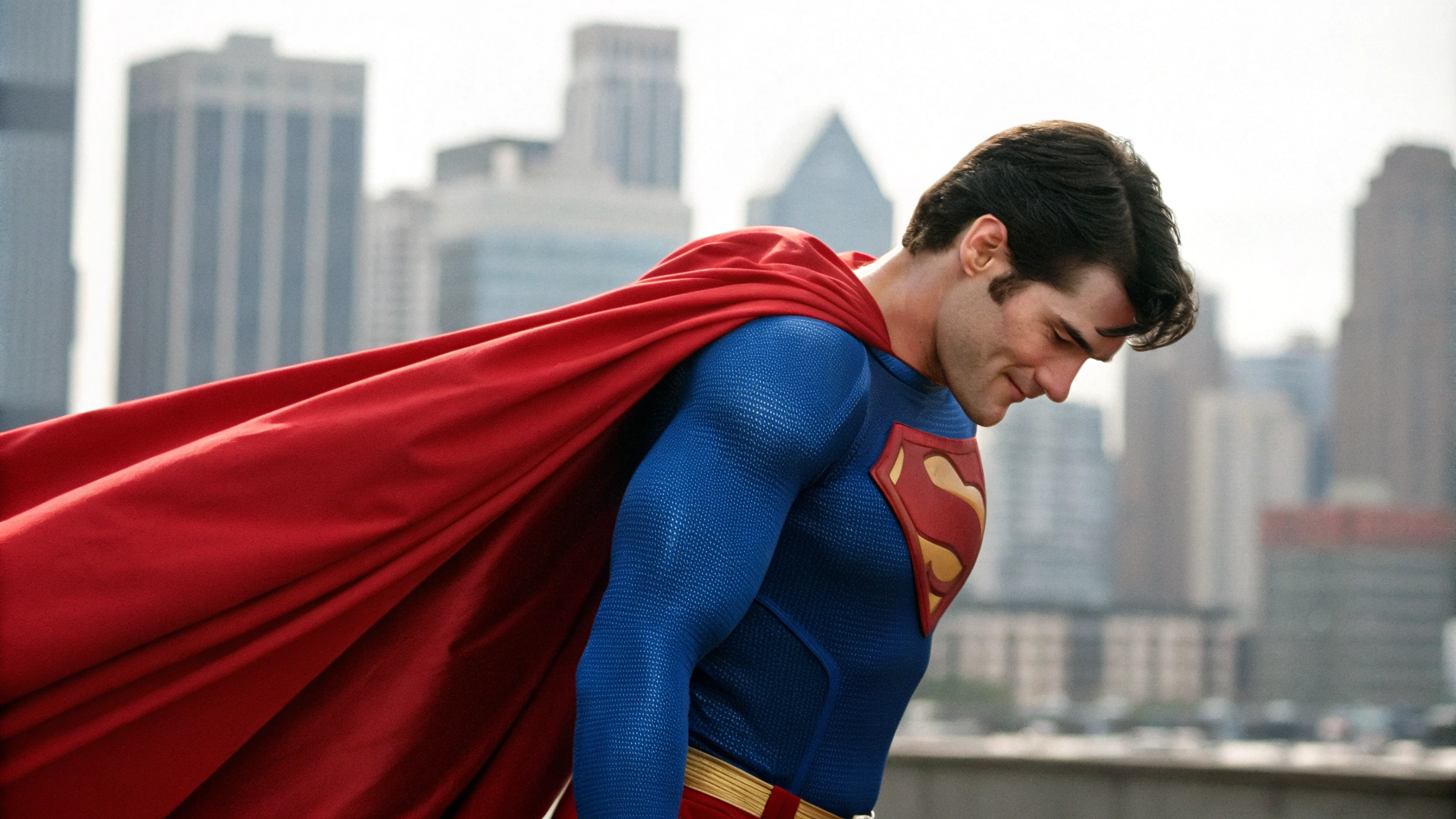 AI generated image by FLUX.1-schnell: Superman in love