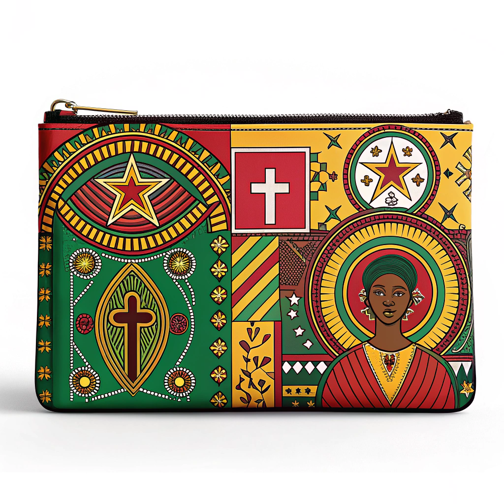 AI generated image by Red Panda AI: Pochette musique épique, chrétienne, togolaise