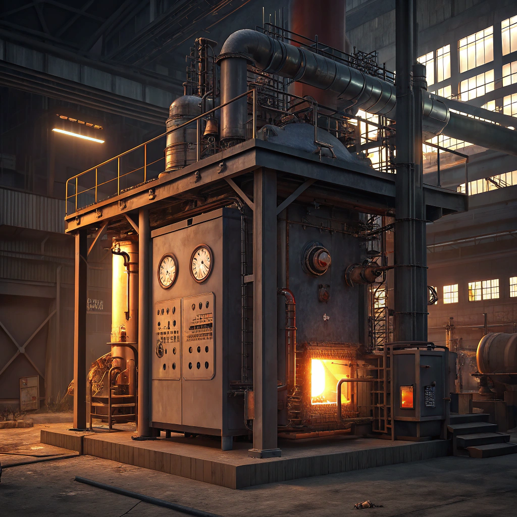 AI generated image by Recraft V3: Chemical Synthesis Furnace