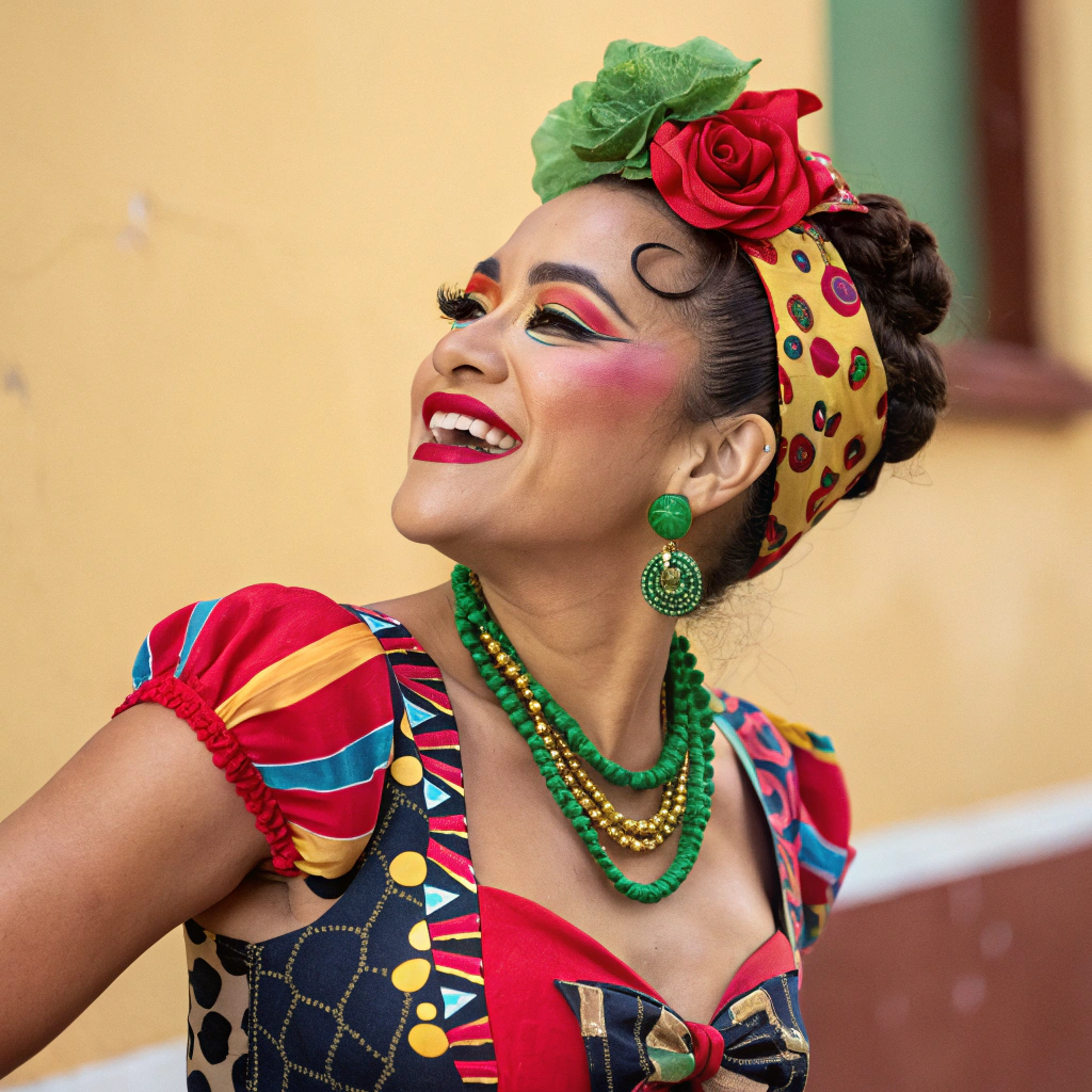 AI generated image by Red Panda AI: Payasa chicana
