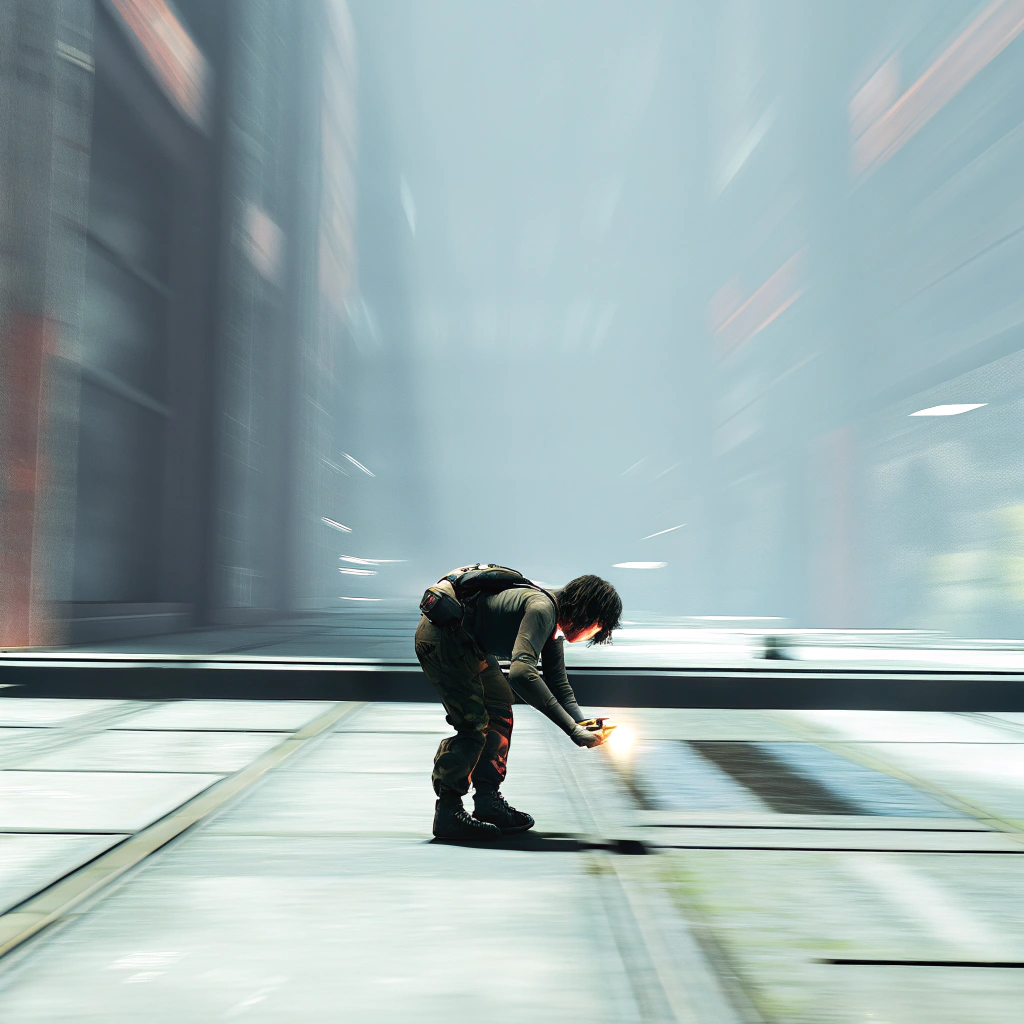 AI generated image by Red Panda AI: Where is my pickle I. A sci fi dystopia