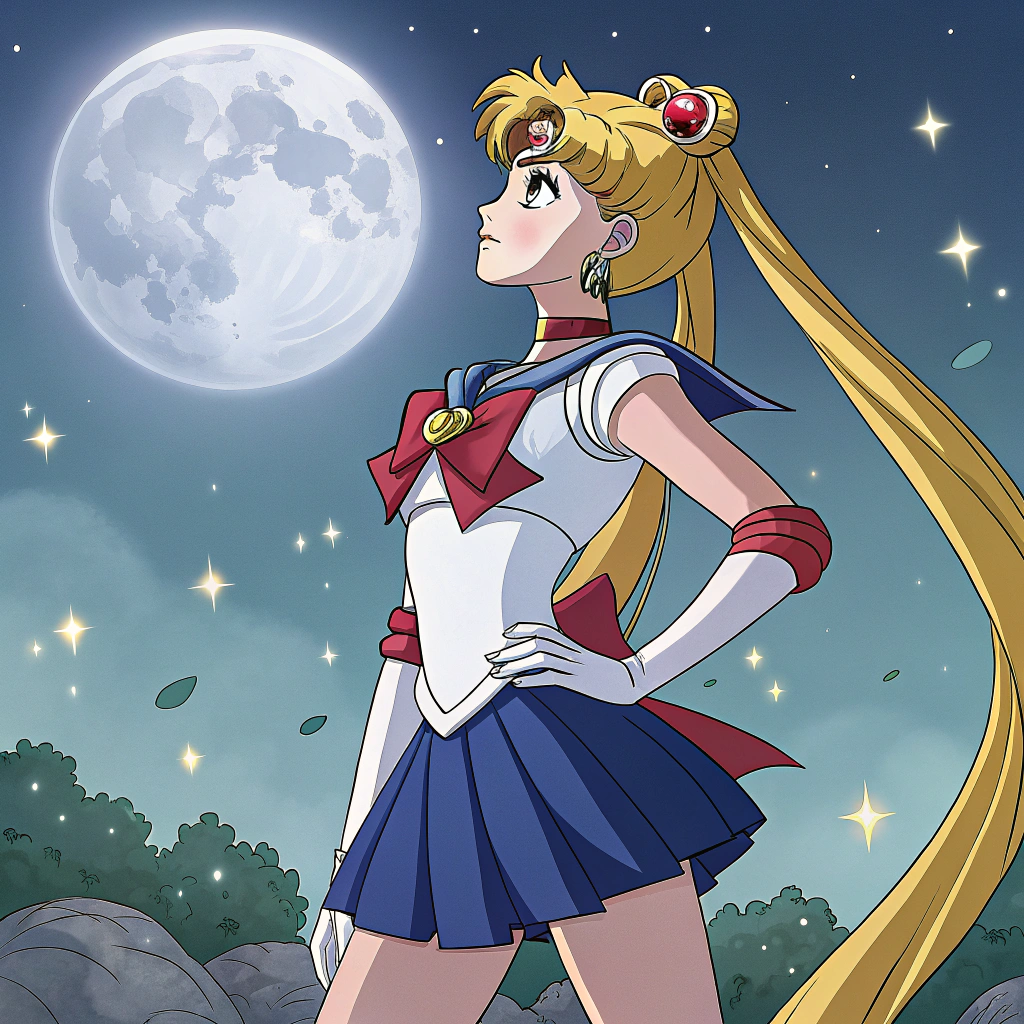 AI generated image by Red Panda AI: sailor moon warrior