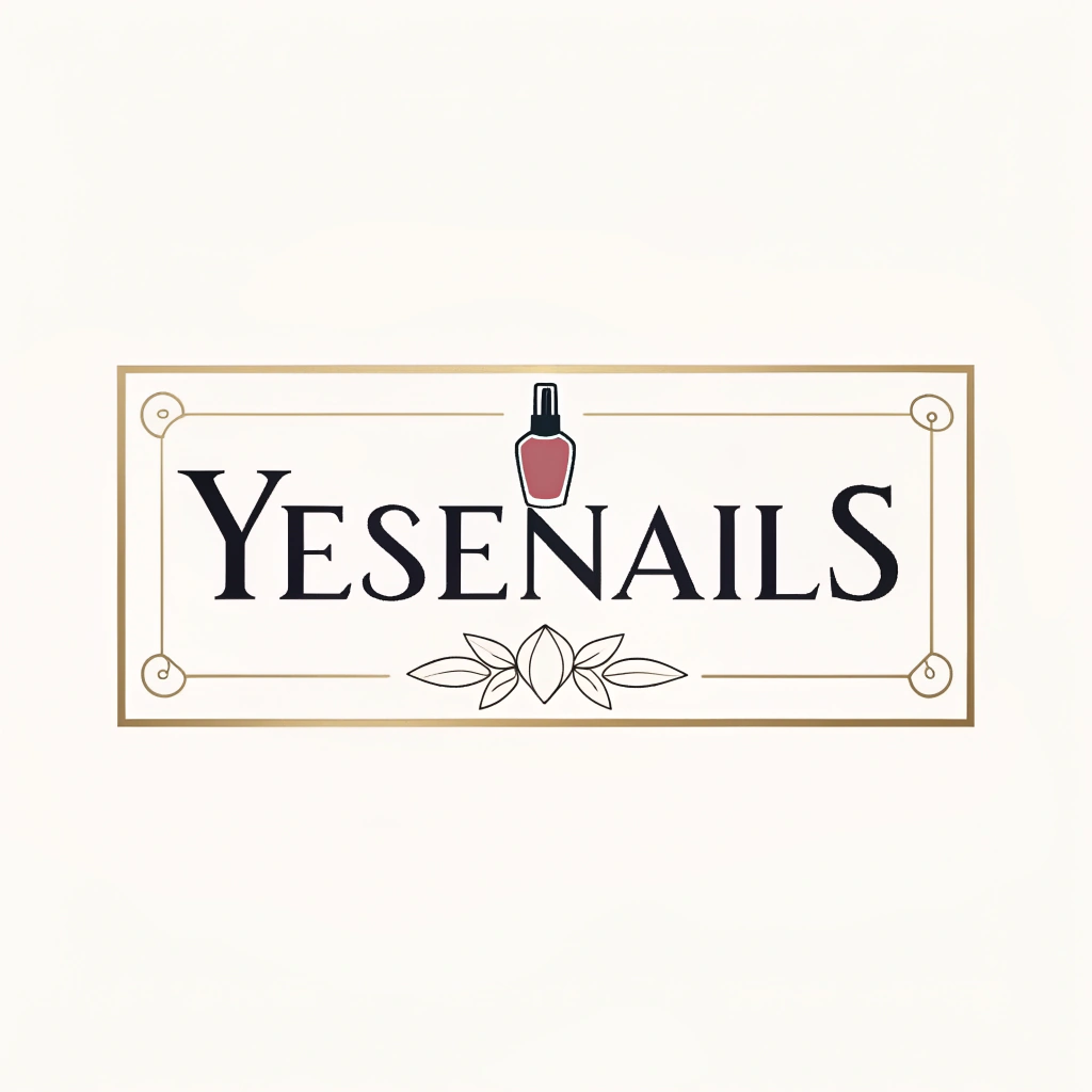 AI generated image by Red Panda AI: crear un logo minimalista y elegante para una tienda llamada YeseNails