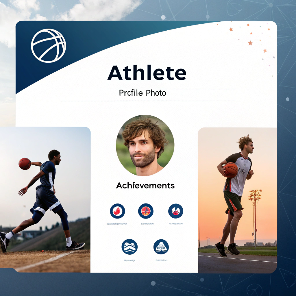 AI generated image by Red Panda AI: une page de présentation pour un dossier de recherche de financement pour une athlète de haut niveau