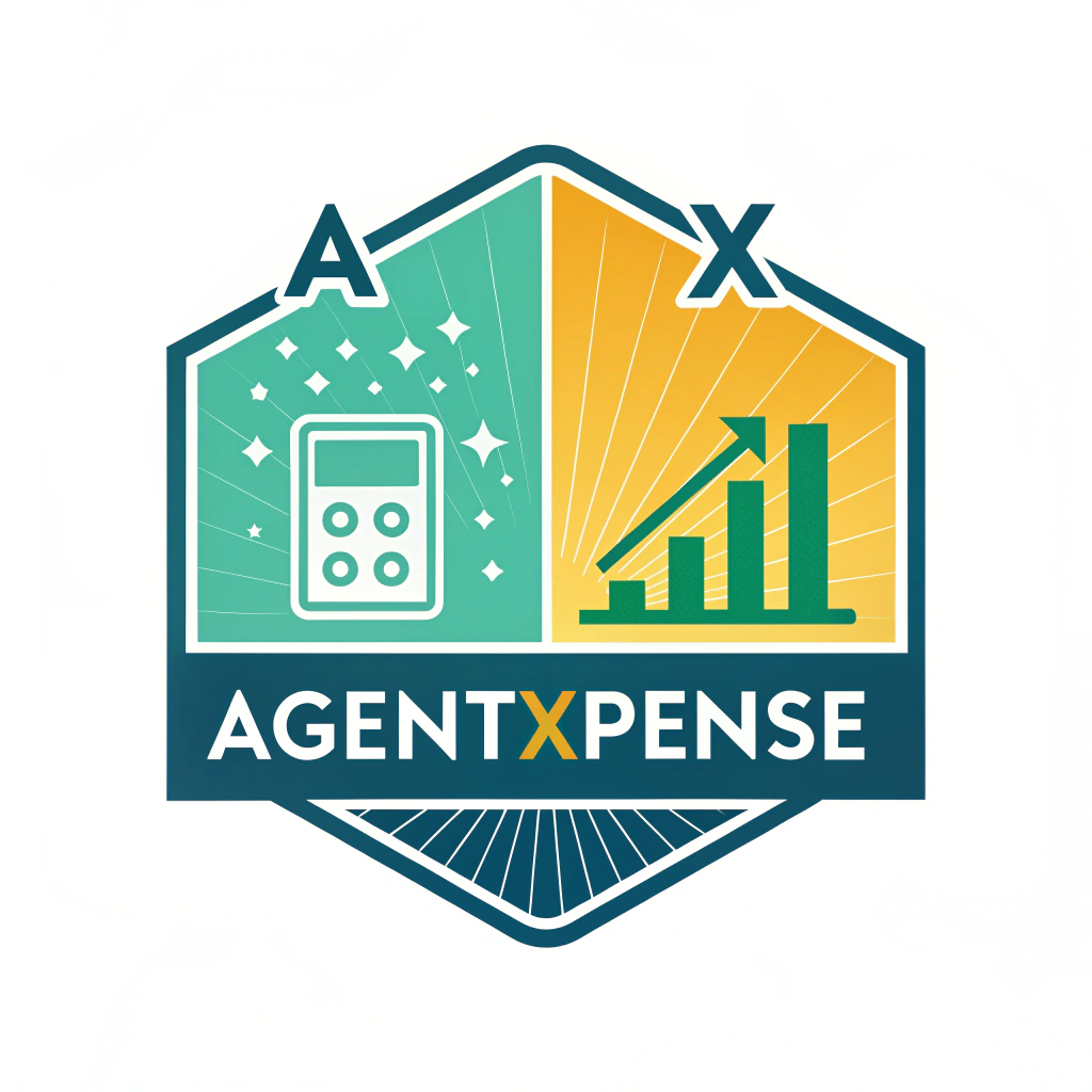AI generated image by Red Panda AI: Develop a logo for AGENTXPENSE that captures the energy of smart expense tracking with a vibrant and dynamic design. Use a gradient color palette transitioning from a deep teal (#008080) to a bright emerald green (#50C878), symbolizing financial growth and sustainability. Create a logo where the 'A' and 'X' merge to form a stylized agent or calculator icon, with dynamic lines radiating outward to suggest movement, analysis, and comprehensive financial oversight. Incorporate subtle geometric shapes that hint at spreadsheets and financial charts, with a modern, slightly angular typography that suggests cutting-edge technology and precision.