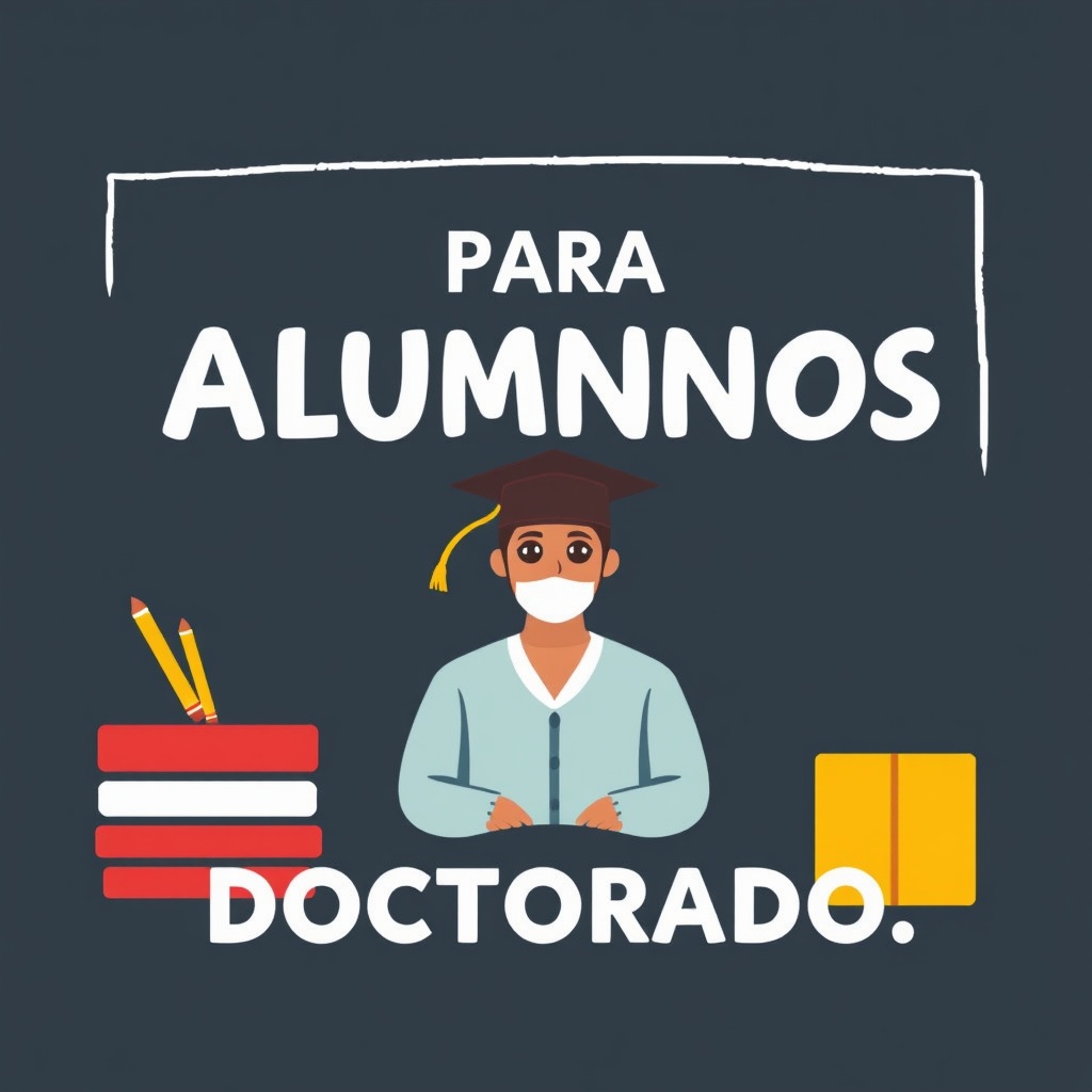AI generated image by FLUX.1-schnell: Imagen motivacional para alumnos de doctorado