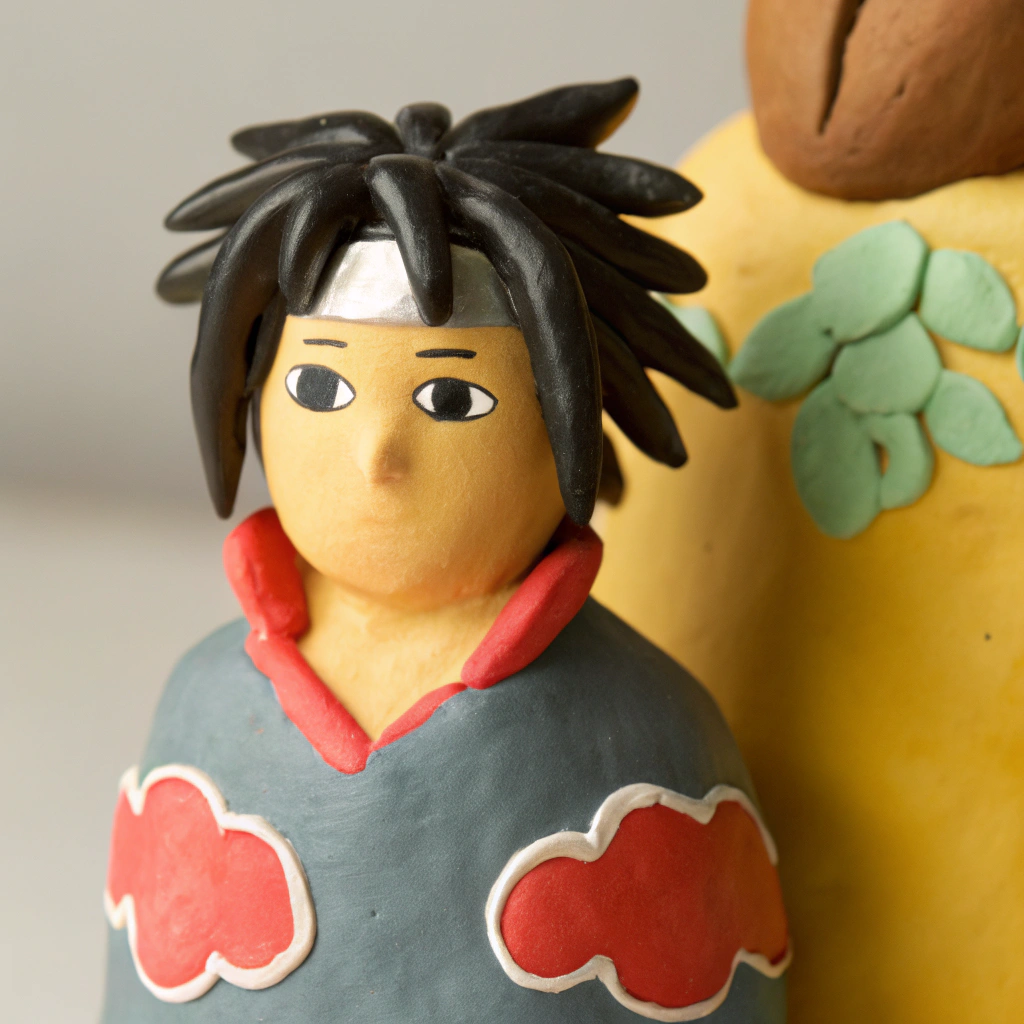 AI generated image by Red Panda AI: Sasuke uchiha 3d with white background