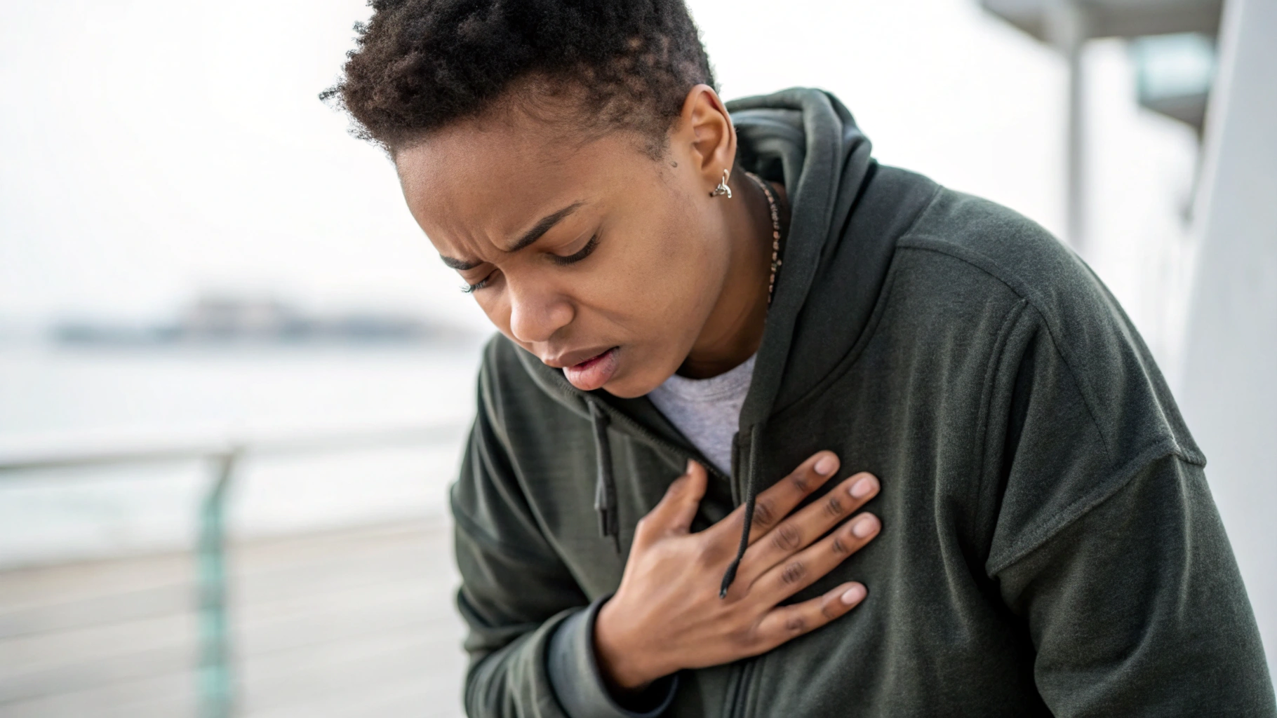 AI generated image by Red Panda AI: Persona que está escuchando su corazón