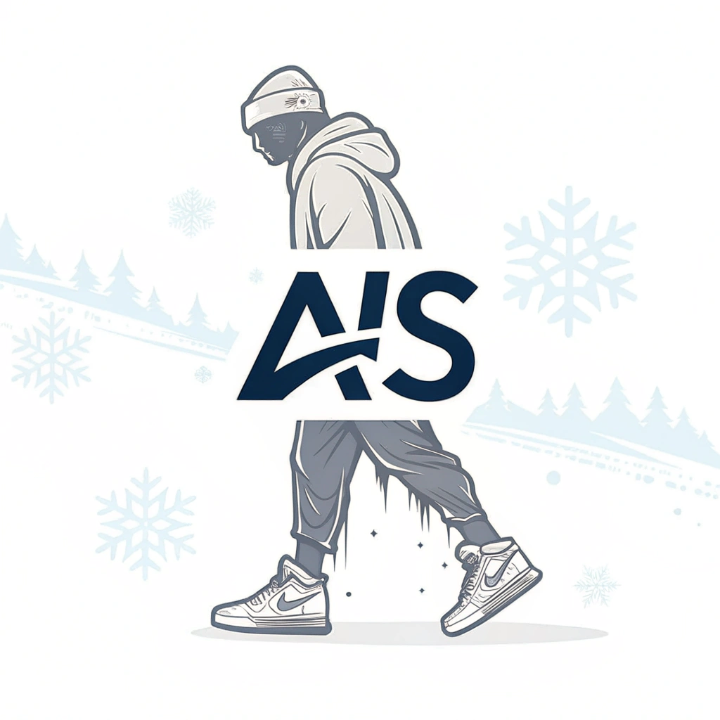 AI generated image by Red Panda AI: Create a minimalist logo for a streetwear brand called 'AIS,' referencing the term 'ice' in streetwear to convey something 'cool' or trendy. The logo should be inspired by tube animation, with clean, smooth lines and a simplistic, modern aesthetic. Focus on using minimal details and shapes, like abstract representations of ice or cold, such as icicles, snowflakes, or a frozen effect. The typography for 'AIS' should be sleek and bold, blending well with the minimalist style. The overall vibe should feel fresh, modern, and urban, with subtle nods to icy elements and a 'cool' street fashion attitude.