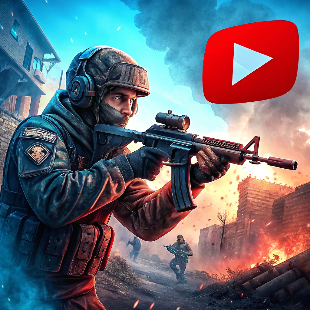 AI generated image by Red Panda AI: Una imagen relacionada con el counter strike 2 para una miniatura de video de YouTube