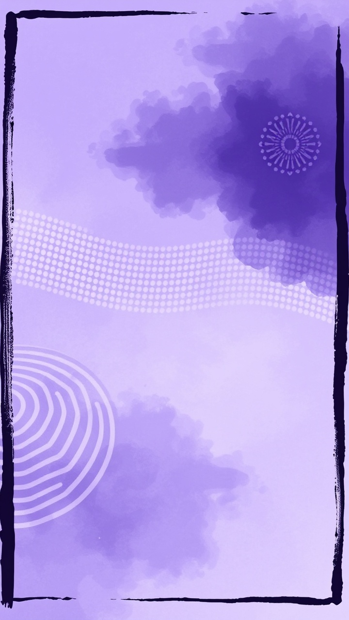 AI generated image by FLUX.1-schnell: Zen style background image, brush effect shading, purple and black fusion, vector