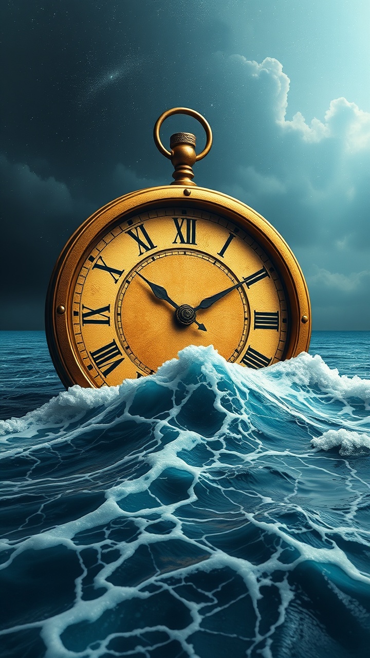 AI generated image by FLUX.1-schnell:
"El tiempo de la reconciliación Una imagen con un reloj de arena celestial donde la arena está a punto de agotarse, representando la urgencia de volverse a Dios.