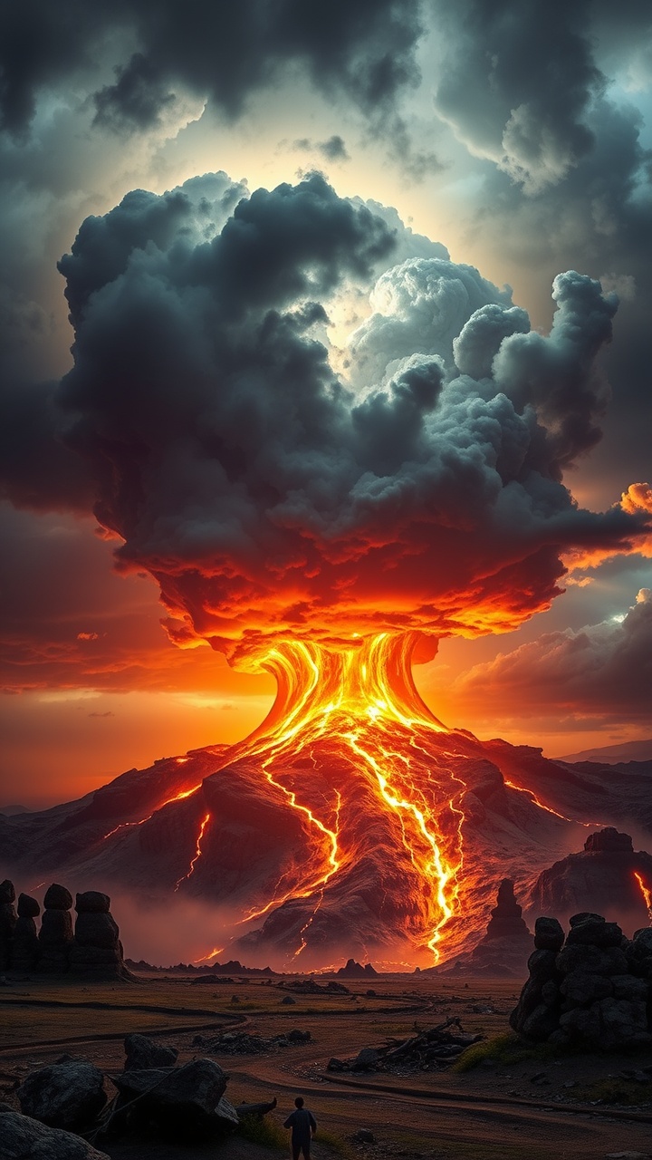 AI generated image by FLUX.1-schnell: crea un samurái transformado en super sayan fase 4 mirando el atardecer en Venezuela