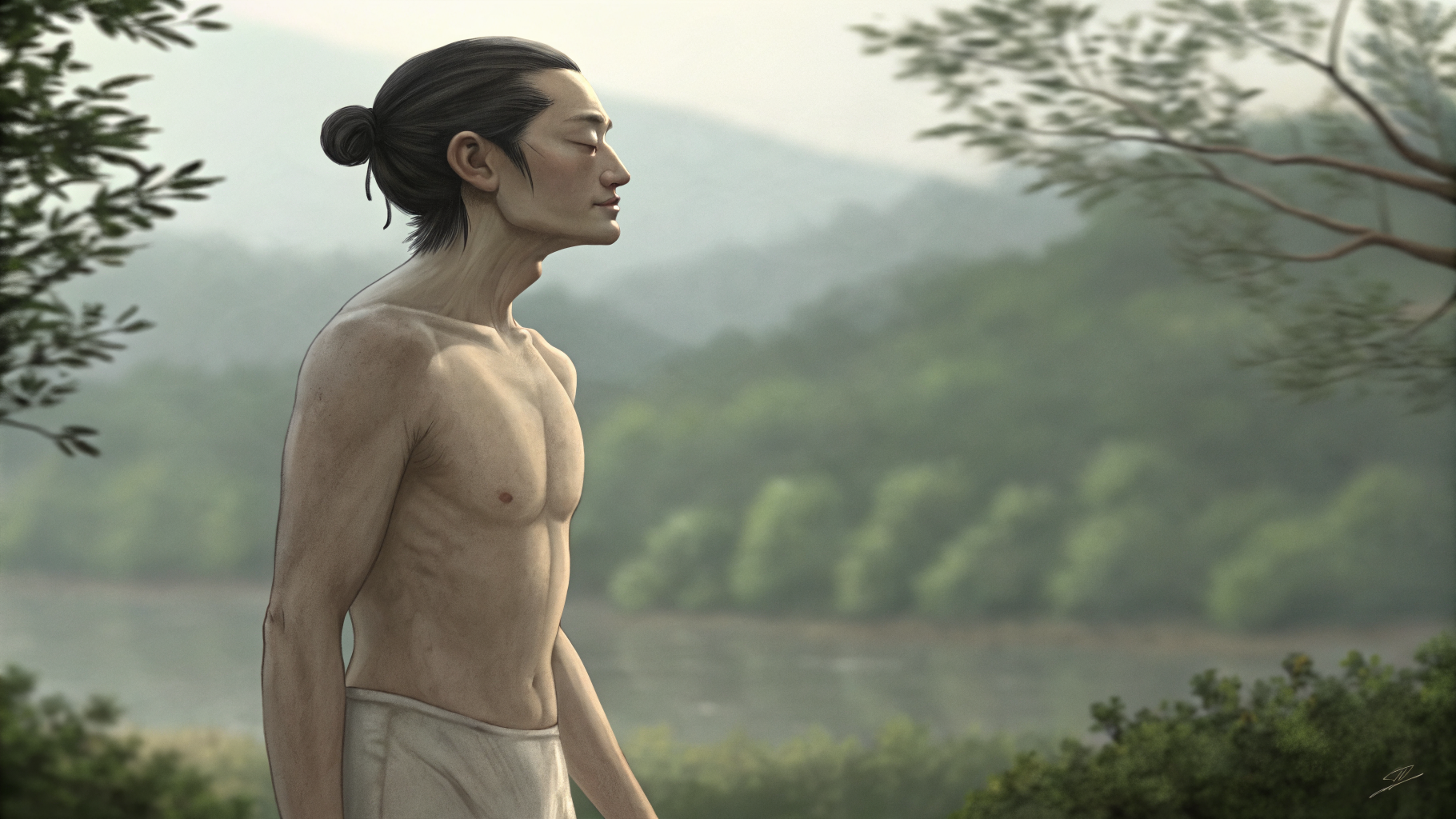 AI generated image by Red Panda AI: Generate an image of naked shinobu.